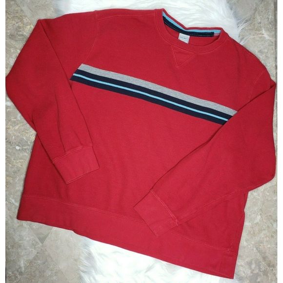 Old Navy Other - Old Navy VTG Red Crew Neck L/S Sweater Sz XXL